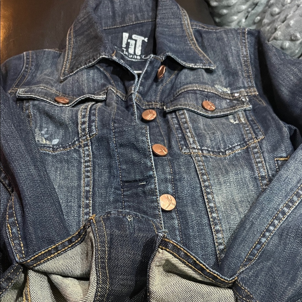 Angels Dark Blue Kids Jean Jacket (SZ. S)